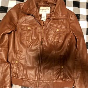 Brown American Rag Leather Jacket❤️